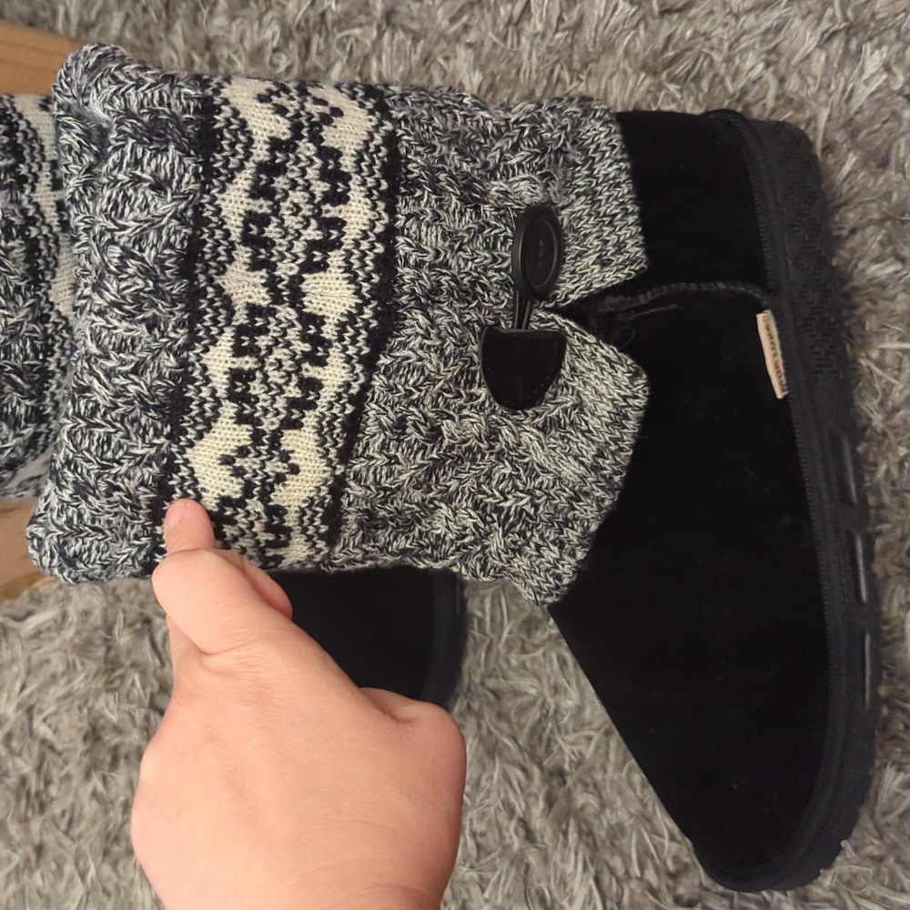 MUK LUKS Women's Janie Knit Cuff Mid-Calf Boot - Picture 3 of 9